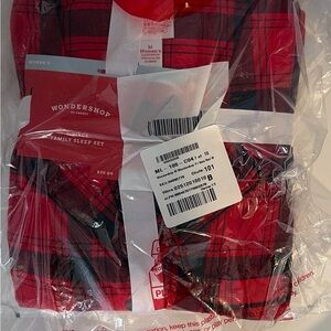 Wondershop Red Plaid Pajama Set Womens Medium